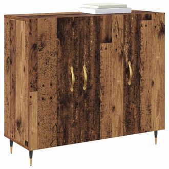 Berkfield Home Sideboard with Storage with Door Brown 90 x 34 x 80 cm Engineered wood