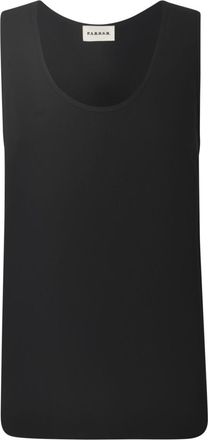 Parosh Black Scoop Neck Top