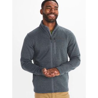 Marmot Marmot Drop Line Jacket Mens Steel Onyx Full Zip Long Sleeve Cozy KFC565