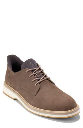 Cole Haan Mansfield Grand Plain Toe Quick-On Oxford in Truffle Nubuck /Chocolate at Nordstrom, Size 9.5