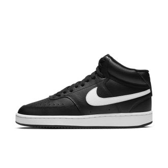 Nike Nike Wmns Court Vision Mid, Womens Fitness Shoes, Black (Black/White 001), 6 UK (40 EU)