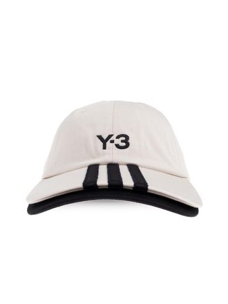 Yohji Yamamoto Baseballpet met strepenlogo