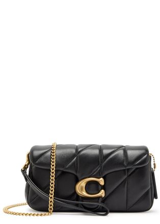 Coach Tabby 19 Quilted Suede Cross-body bag - Black - One Size