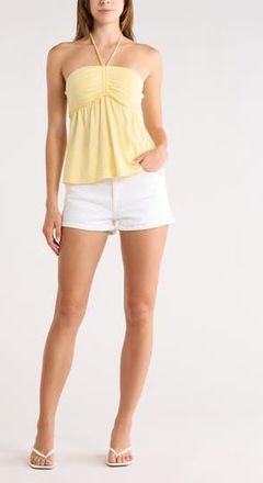 Abound Babydoll Halter Top in Yellow Begonia at Nordstrom Rack, Size X-Large
