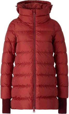 Herno Maroon Zip-up Padded Jacket