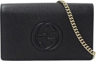 Gucci Pre-owned Cross Body Bags, female, Black, Size: ONE SIZE Pre-owned Vintage Crossbody Bag