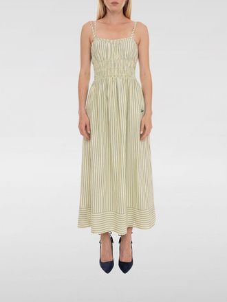 HUGO BOSS Abito midi in cotone a righe