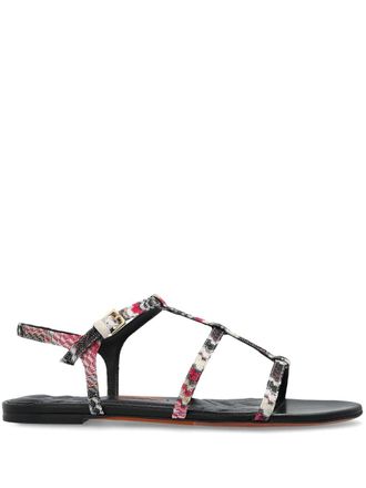 Missoni Alma sandals - women - Calf Leather/Rubber/Fabric/Calf Leather - 37.5 - 037 MULTICOLOR