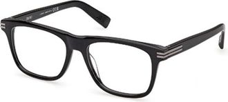 Ermenegildo Zegna Square Glasses - Heren - Brillen - Zwart - 56 MM - Accessoires