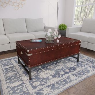 SEI Voyager Storage Cocktail Table Espresso