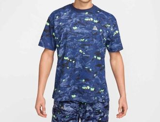 Nike Dri-Fit Leafcutter T-Shirt In Navy