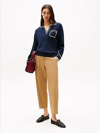 Tommy Hilfiger Pantal&oacute;n chino tobillero de pernera recta