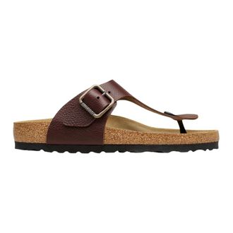Birkenstock Flip Flops, male, Brown, Size: 11 US Gizeh Leather Sandals