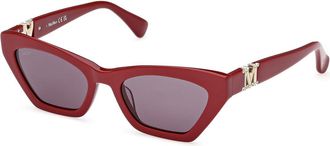 Max Mara MM0057 EMME13 69A Womens Sunglasses Red Size 52