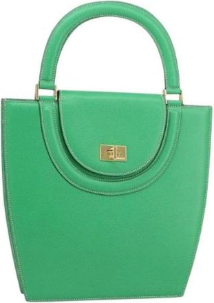 Bally Pre-owned Handbags, female, Green, Size: ONE SIZE Pre-owned Handbag