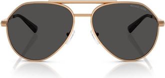 Michael Kors Brentwood Grey Pilot Mens Sunglasses MK1168 189987 58