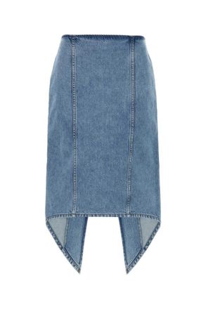 J.W.Anderson Blue Rear Slit Midi Skirt