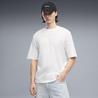 Puma T-shirt da uomo con stampa grafica boxy Foil, Accessori, Bianco, XXL