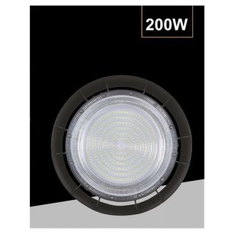 Trade Shop Trade Shop Traesio - Trade Shop - Led Faretto Ufo Lampada A Sospension 200 Watt Ip65 Luce Naturale 4000k He-200w