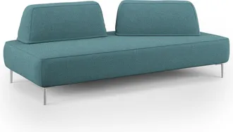 Divani.Store Newton Sof&aacute; Modular Con Respaldos Removibles 167 Cm Azul Claro