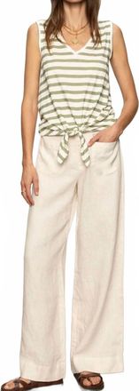 Sanctuary Molly Marine Wide Leg Pants In Birch