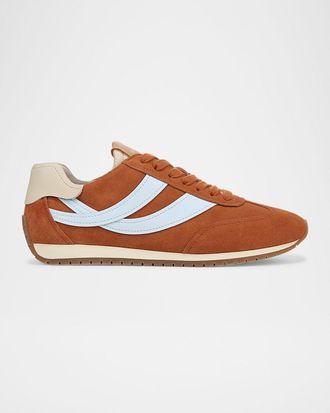 Vince Oasis Mixed Leather Retro Sneakers