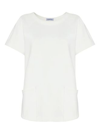 Gloria Coelho T-shirt con taschino - Bianco