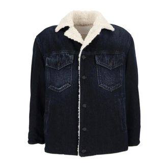 Dondup Oversized jas - Heren - Jassen - Blauw - Maat: 3XS Katoen
