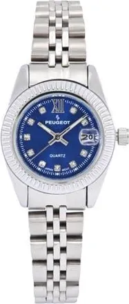 Peugeot Luxury Small Face Fluted Bezel Bracelet Watch- 25MM in Silver at Nordstrom