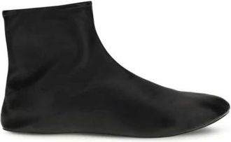 The Row Stella Boot - Dames - Enkellaarsjes - Zwart - 37 EU - Leer - Schoenen