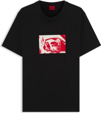 HUGO BOSS Cotton-jersey T-shirt with graphic print