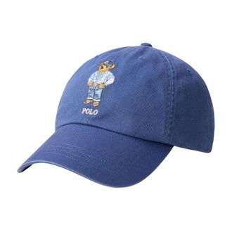 Ralph Lauren Caps, male, Blue, Size: ONE SIZE Polo Bear Twill Ball Cap