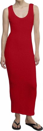 Enza Costa Puckered Tank Dress