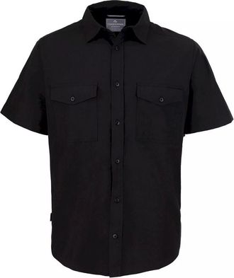 Craghoppers Expert Kiwi overhemd met korte mouwen voor heren (Zwart)