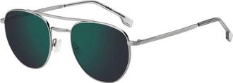 HUGO BOSS Green Pilot Mens Sunglasses BOSS 1631/S 06LB MT 53