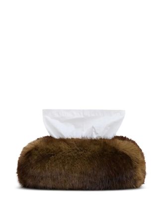 Apparis long tissue box cover - unisex - Recycled Polyester - One Size - Brown