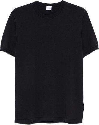 Aspesi Round-Neck T-Shirt In Blu Navy Cotton