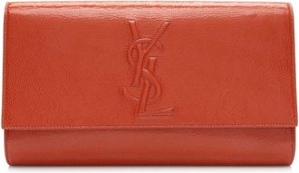 Saint Laurent Saint Laurent Patent Leather Monogram Kate Clutch (Authentic Pre-Loved)