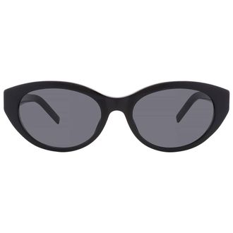 Saint Laurent Black Oval Ladies Sunglasses SL M148 001 54