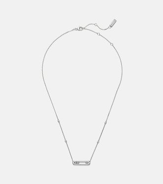 Messika Baby Move 18kt white gold necklace with diamonds