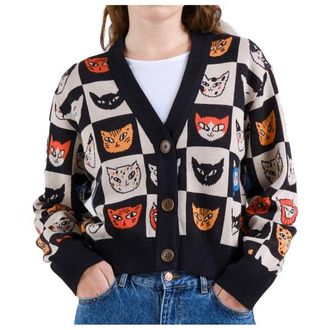Dedicated Cardigan Kanan Cat Bingo Cardigan f&uuml;r Damen | schwarz