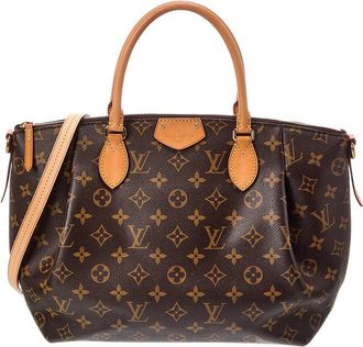 Louis Vuitton Brown Monogram Coated Canvas Turenne Mm (Authentic Pre-Loved)