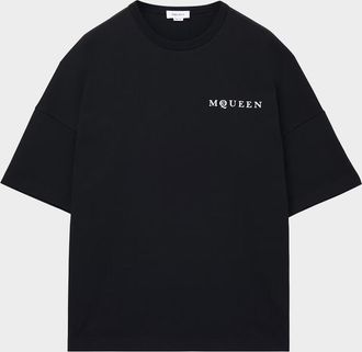 Alexander McQueen Mens Relaxed Logo T-Shirt