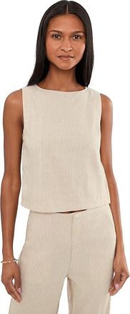 Joe's The Boatneck Shell Womens Clothing Micro Stripe : LG, Linen/Viscose