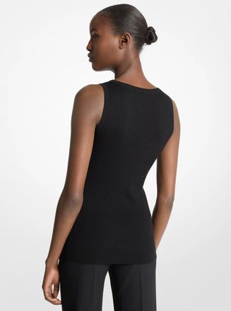 Michael Kors Bette Cashmere Scoopneck Tank Top