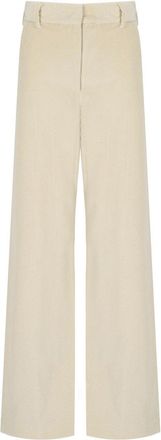 Weekend by Max Mara PANTALONE IN VELLUTO TANIA BIANCO MAX MARA WEEKEND