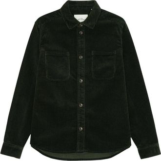 Les Deux Corduroy Overshirt - Heren - Casual Overhemden - Groen - M - Katoen - Overhemden