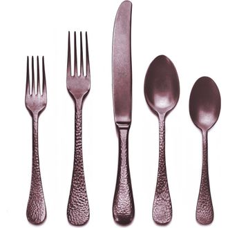 Mepra Epoque Flatware Set - 5 Pieces in Pewter Bronze at Nordstrom