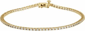 Diamond2Deal 14k Gold 7/8 CTW Lab-Grown Diamond Line Bracelet 7.25