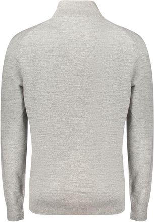 Timberland Half-Zip Cotton Sweater - Gray